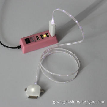 Universal 3in1 USB Mini Car Charger for iPhone 4S/4G/3GS/iPad2